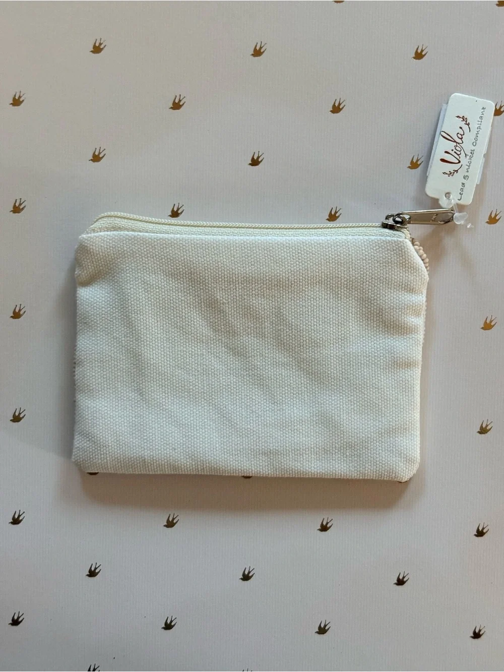 Viola Beaded 'Teacher' Apple Coin Wallet Zip Pouch